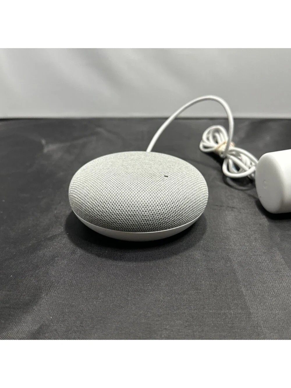 Google Home Mini Smart Speaker H0A 1st Gen w/ Power Adapter - Chalk